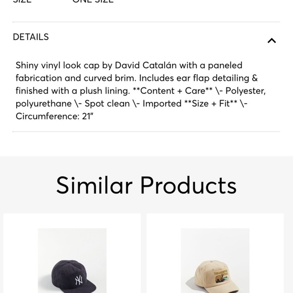 David Catalan shiny flap hat green new without tags one size - Picture 3 of 6